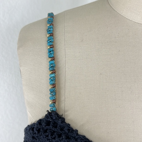 Martine and J Paris Crochet Knit Cropped Top Bralette - Picture 2 of 9